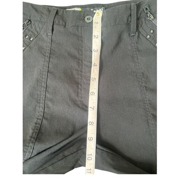 Jamie Sadock Black Studded Straight Leg Zip Pockets Activewear Golf Pants Size 2 - Picture 10 of 11